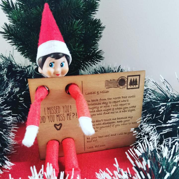 Elf on the Shelf Postcard - Standard Message