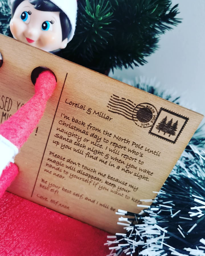 Elf on the Shelf Postcard - Standard Message