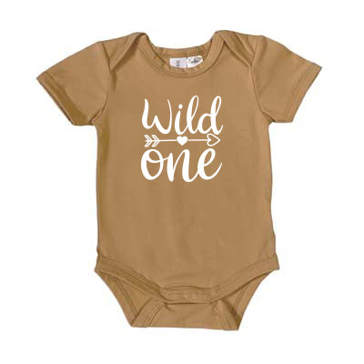 Wild One | Short Sleeve Baby Onesie